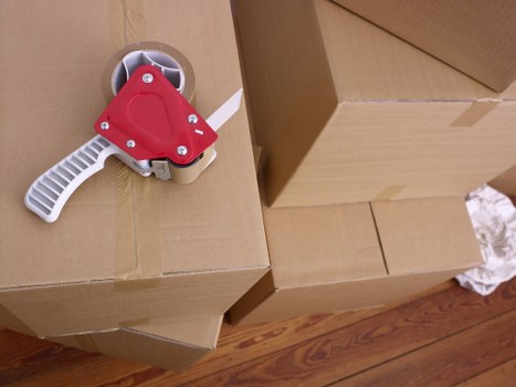 Careful loading of boxes and furniture for a Barnsbury move