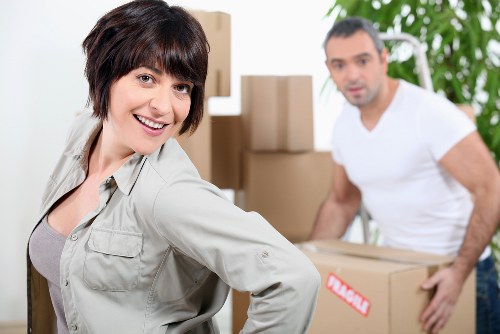 Moving furniture from a Barnsbury flat with narrow access