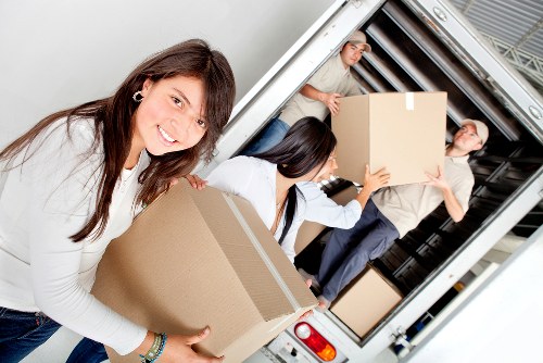 Local movers handling office furniture in Barnsbury