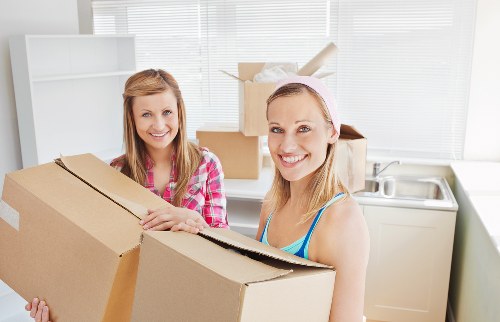 Packing and loading office items for a move in Barnsbury