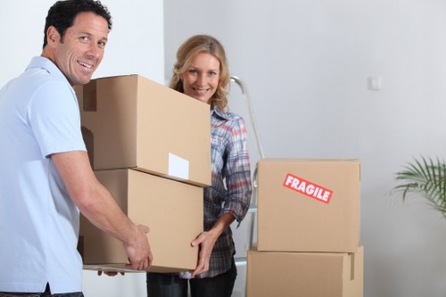 Local removal van loaded for a Barnsbury home or business move